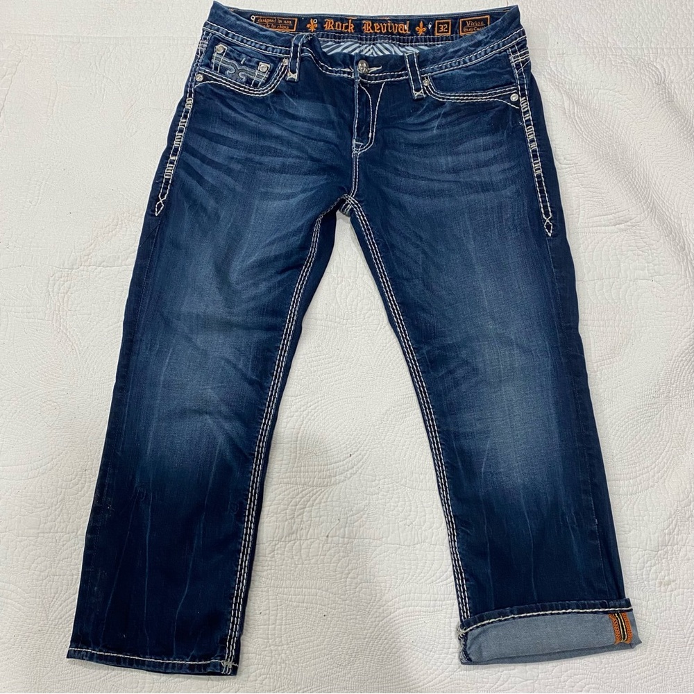 Rock Revival vivian Easy Crop jean Size 32